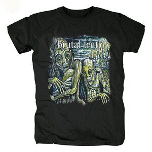 Brutal Truth Band Music Tour Concert Tee, Cotton Adult Unisex T-Shirt 92